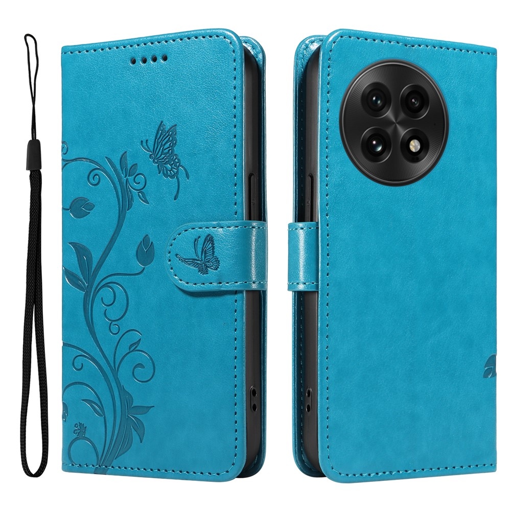 Flowers knížkové pouzdro na OnePlus 13 - modré