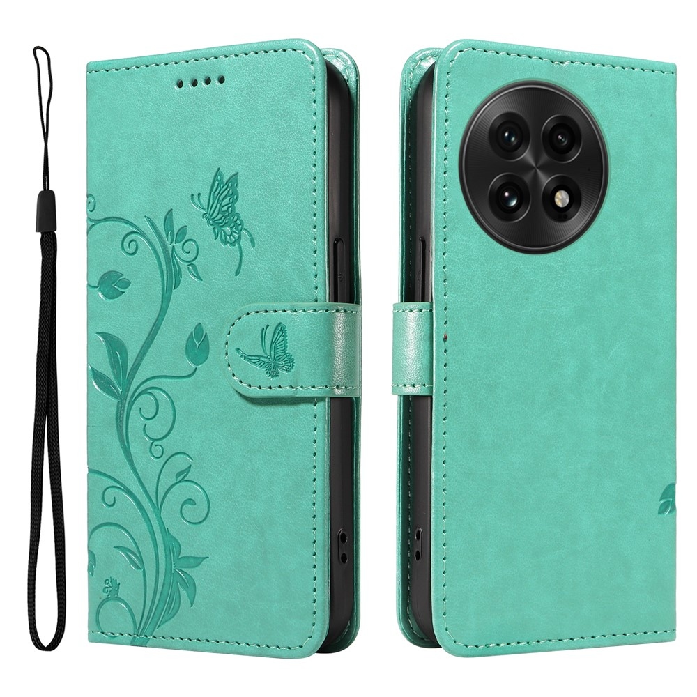 Flowers knížkové pouzdro na OnePlus 13 - modrozelené