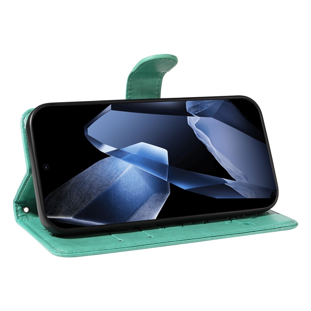 Flowers knížkové pouzdro na OnePlus 13 - modrozelené