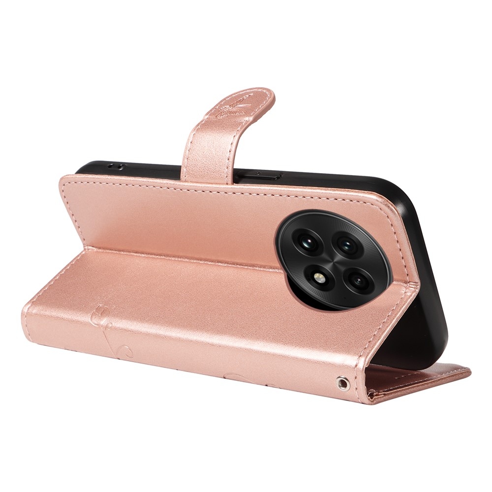 Flowers knížkové pouzdro na OnePlus 13 - růžovozlaté