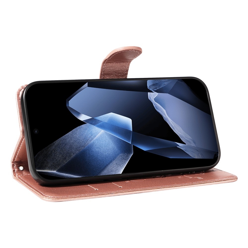 Flowers knížkové pouzdro na OnePlus 13 - růžovozlaté