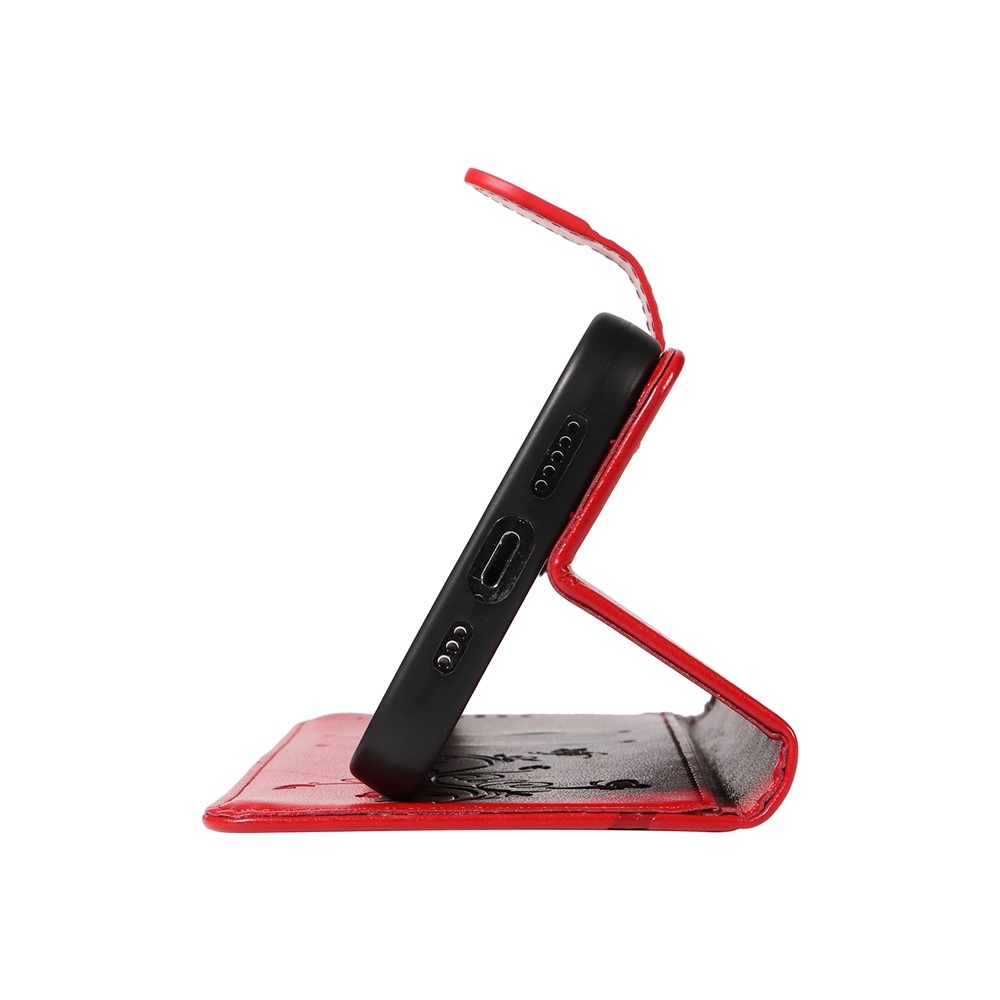 Flowers knížkové pouzdro na OnePlus 13R 5G - červené