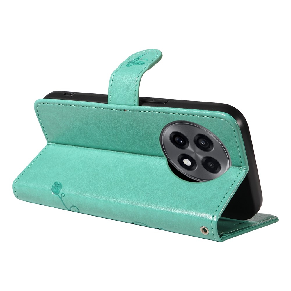 Flowers knížkové pouzdro na OnePlus 13R 5G - modrozelené