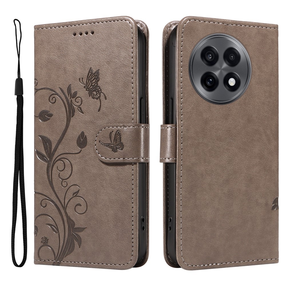 Flowers knížkové pouzdro na OnePlus 13R 5G - šedé