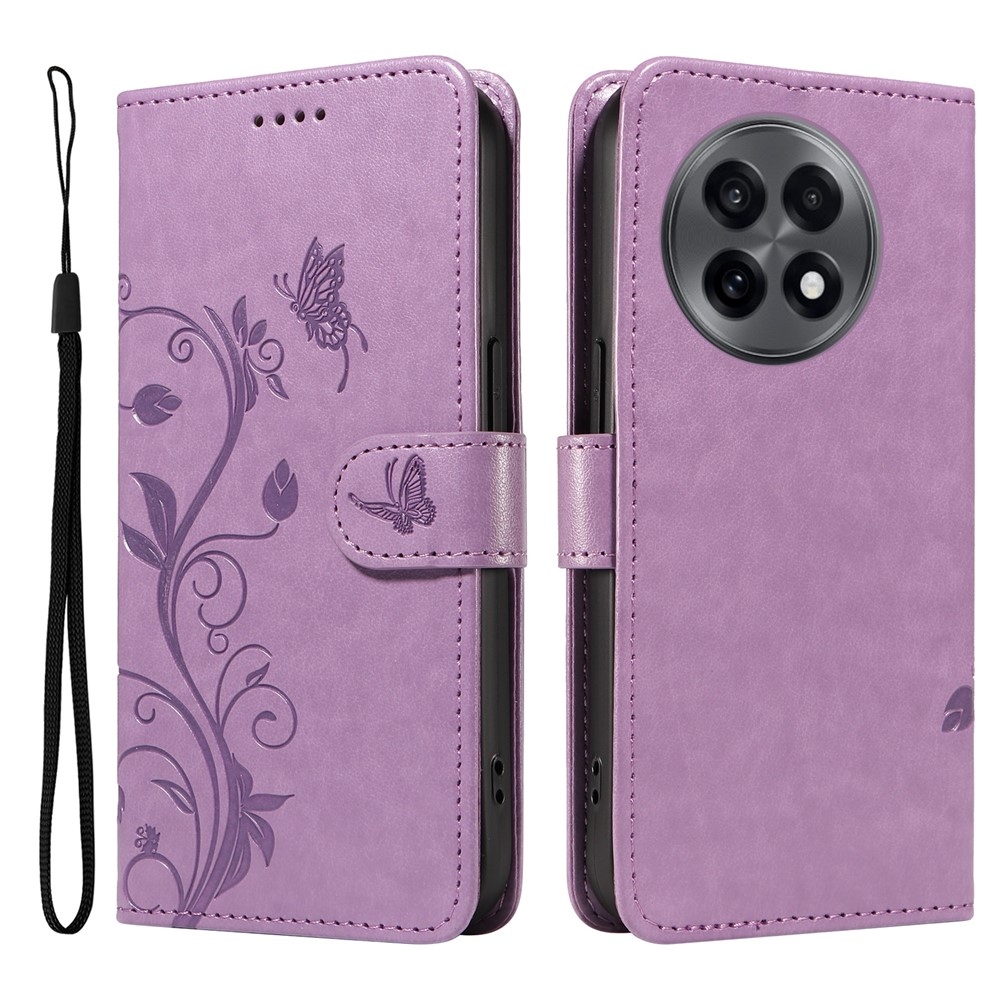 Flowers knížkové pouzdro na OnePlus 13R 5G - světlefialové