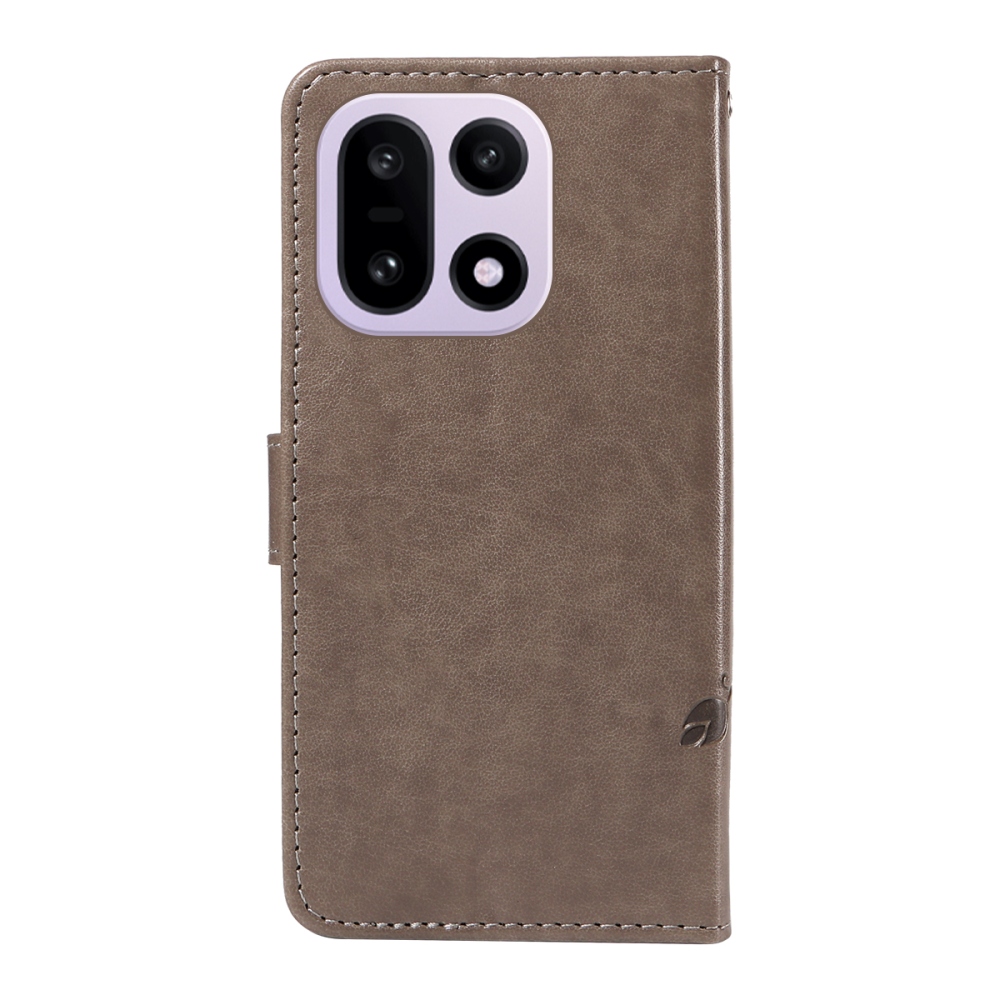 Flowers knížkové pouzdro na OnePlus 15 5G - šedé