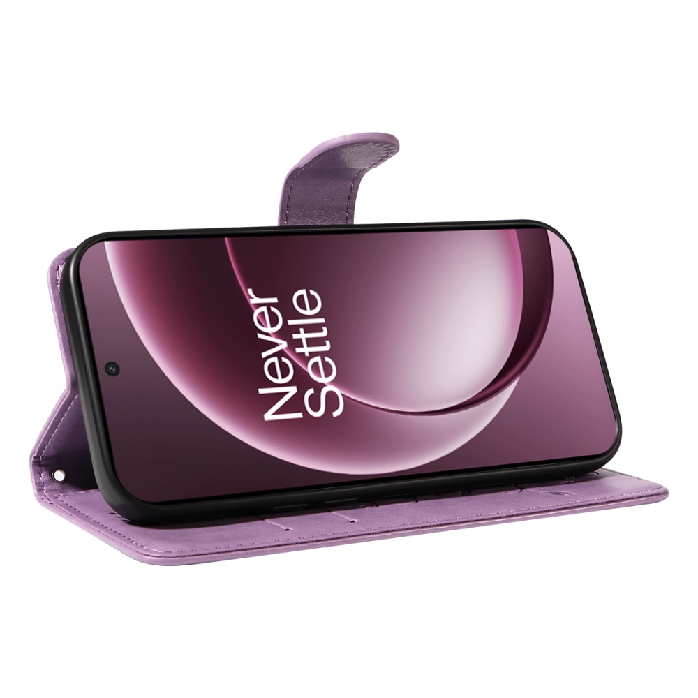 Flowers knížkové pouzdro na OnePlus 15 5G - světlefialové