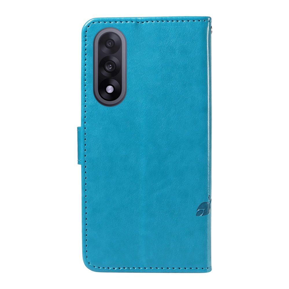 Flowers knížkové pouzdro na OnePlus Nord 5 5G - modré