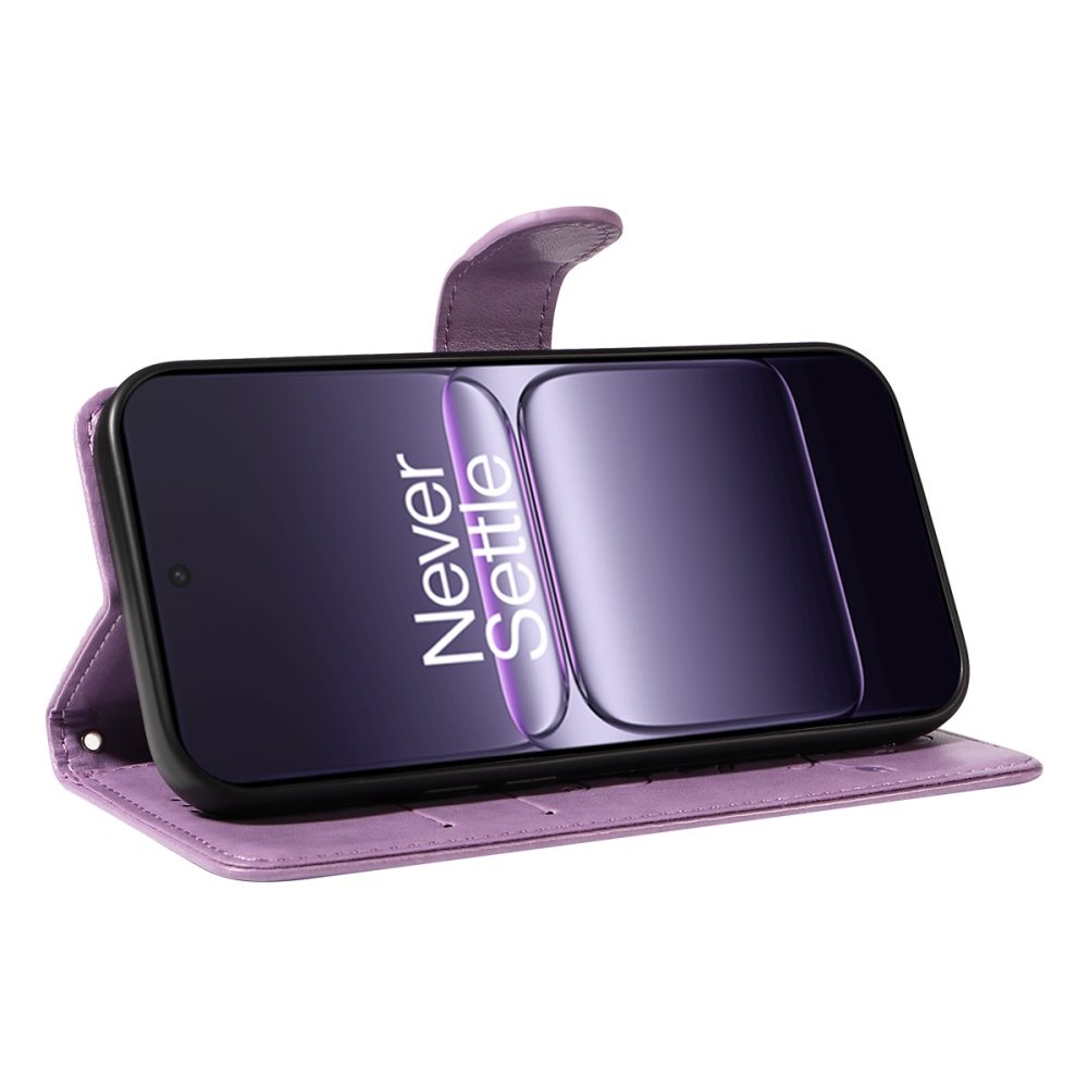 Flowers knížkové pouzdro na OnePlus Nord CE5 5G - světlefialové