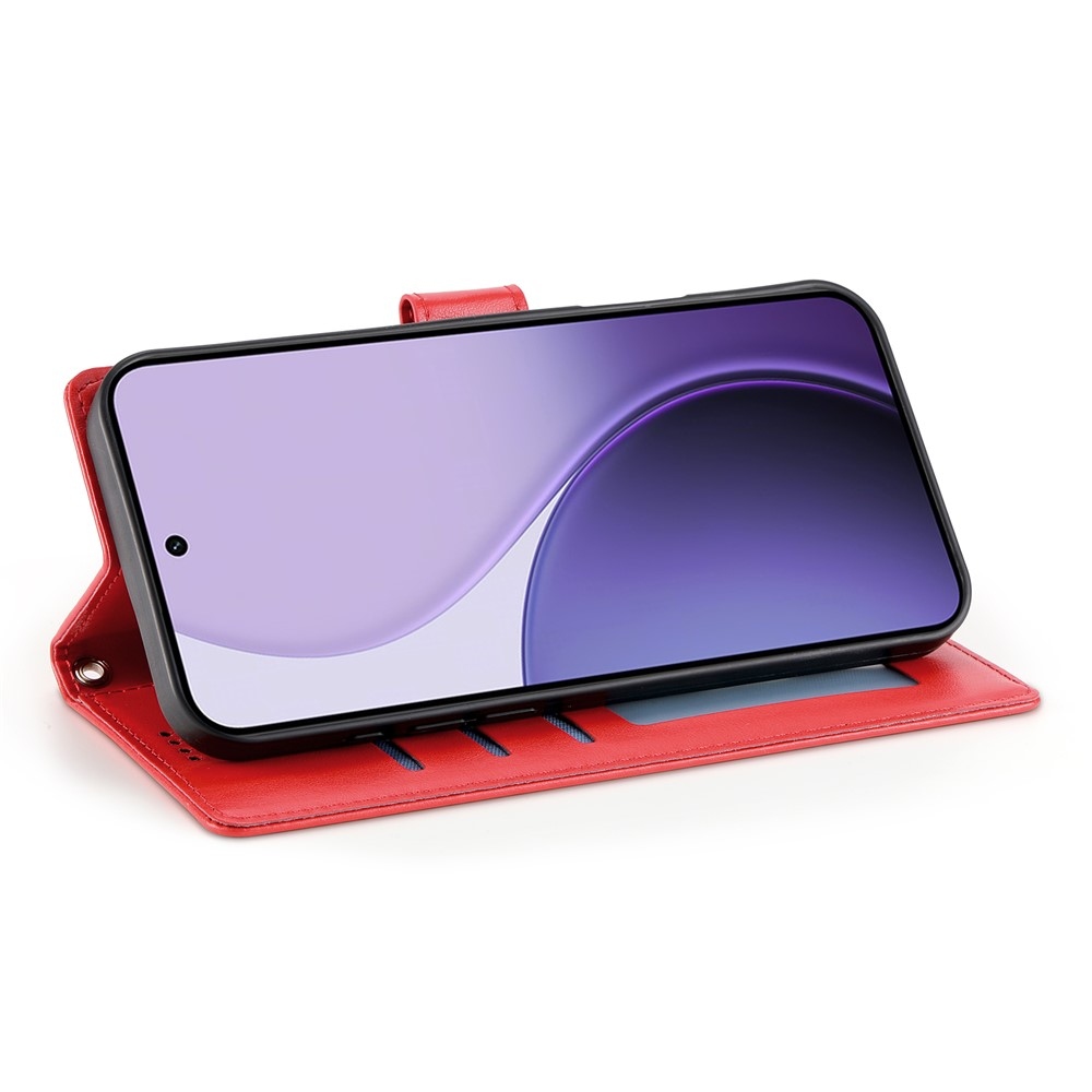 Flowers knížkové pouzdro na Realme 16 5G - červené