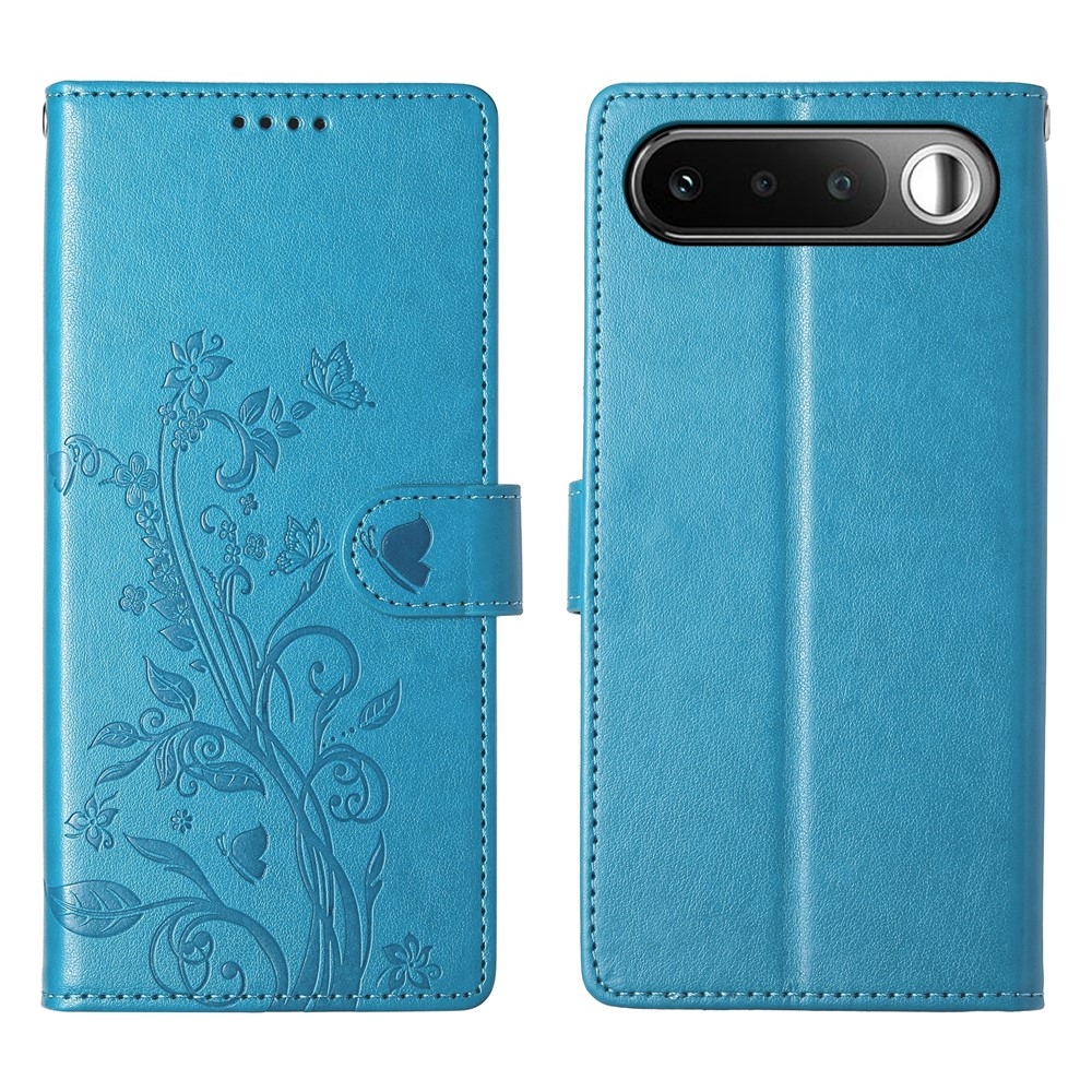 Flowers knížkové pouzdro na Realme 16 5G - modré