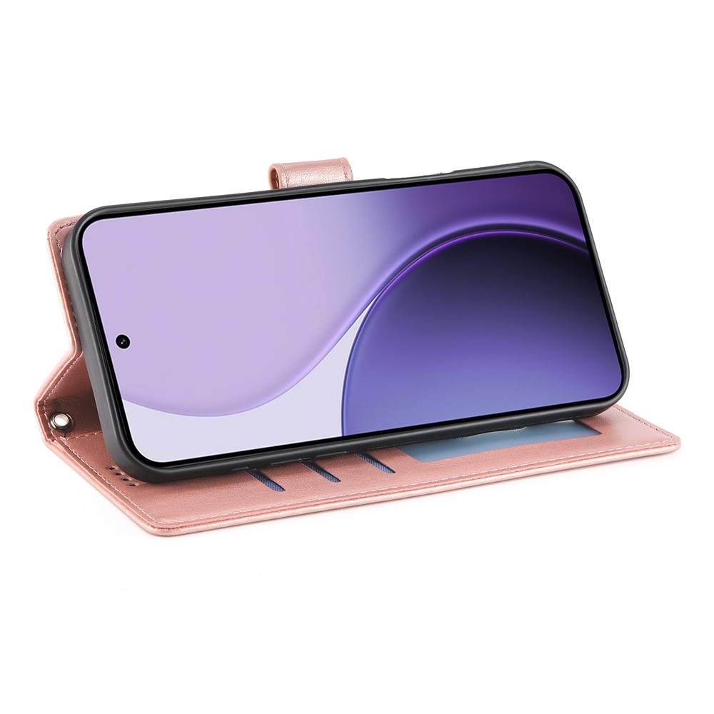 Flowers knížkové pouzdro na Realme 16 5G - růžovozlaté