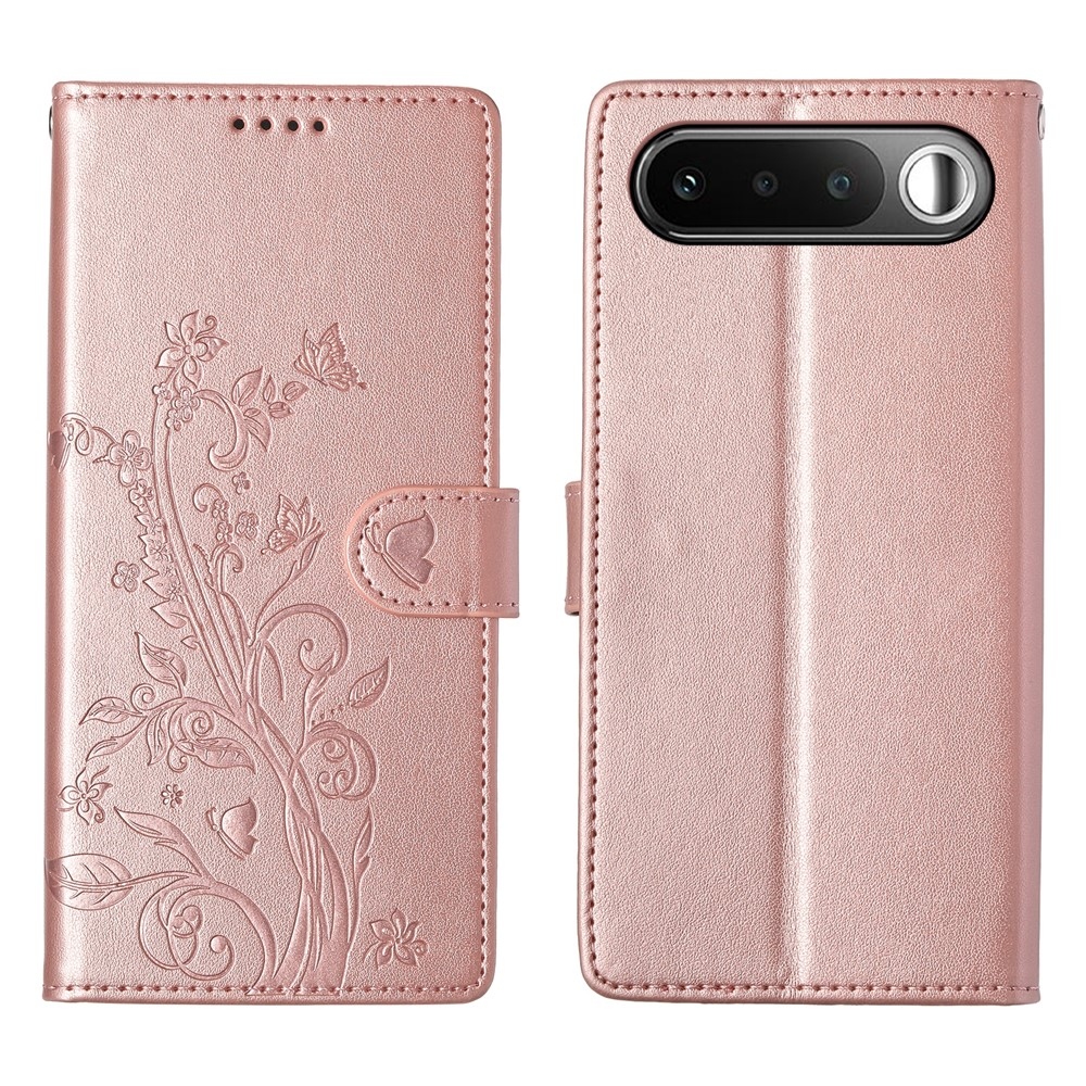 Flowers knížkové pouzdro na Realme 16 5G - růžovozlaté