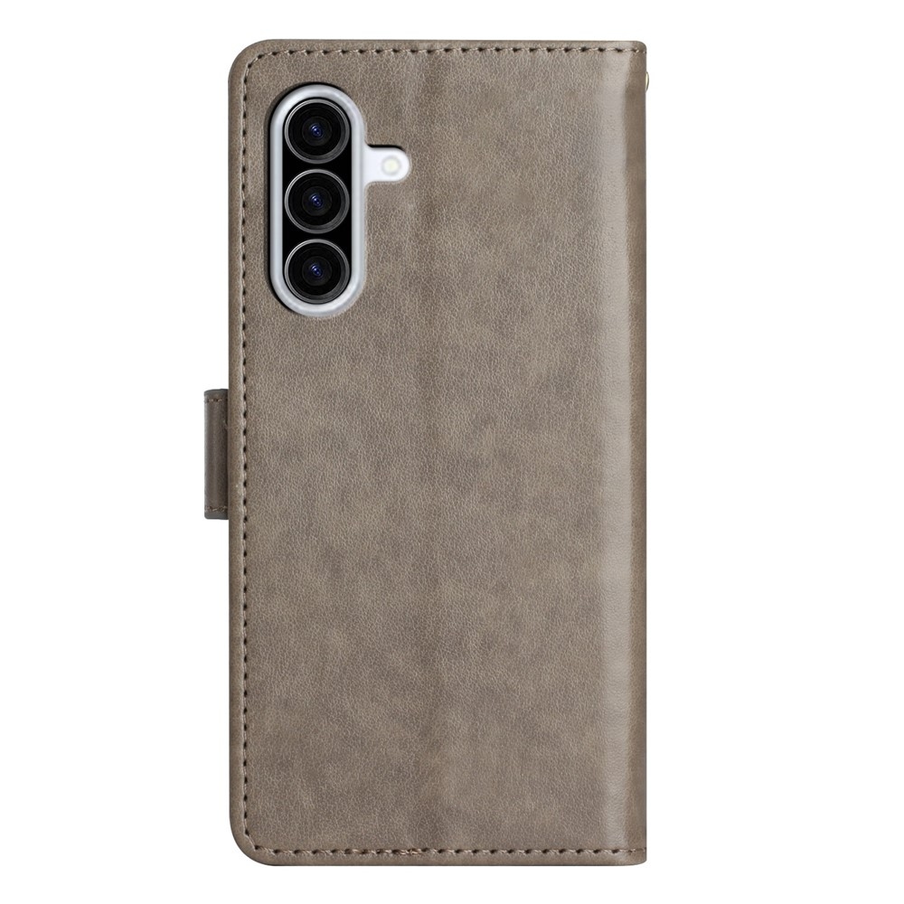 Flowers knížkové pouzdro na Samsung Galaxy A57 5G - šedé