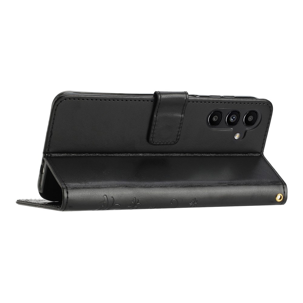 Flowers knížkové pouzdro na Samsung Galaxy S26+ - černé