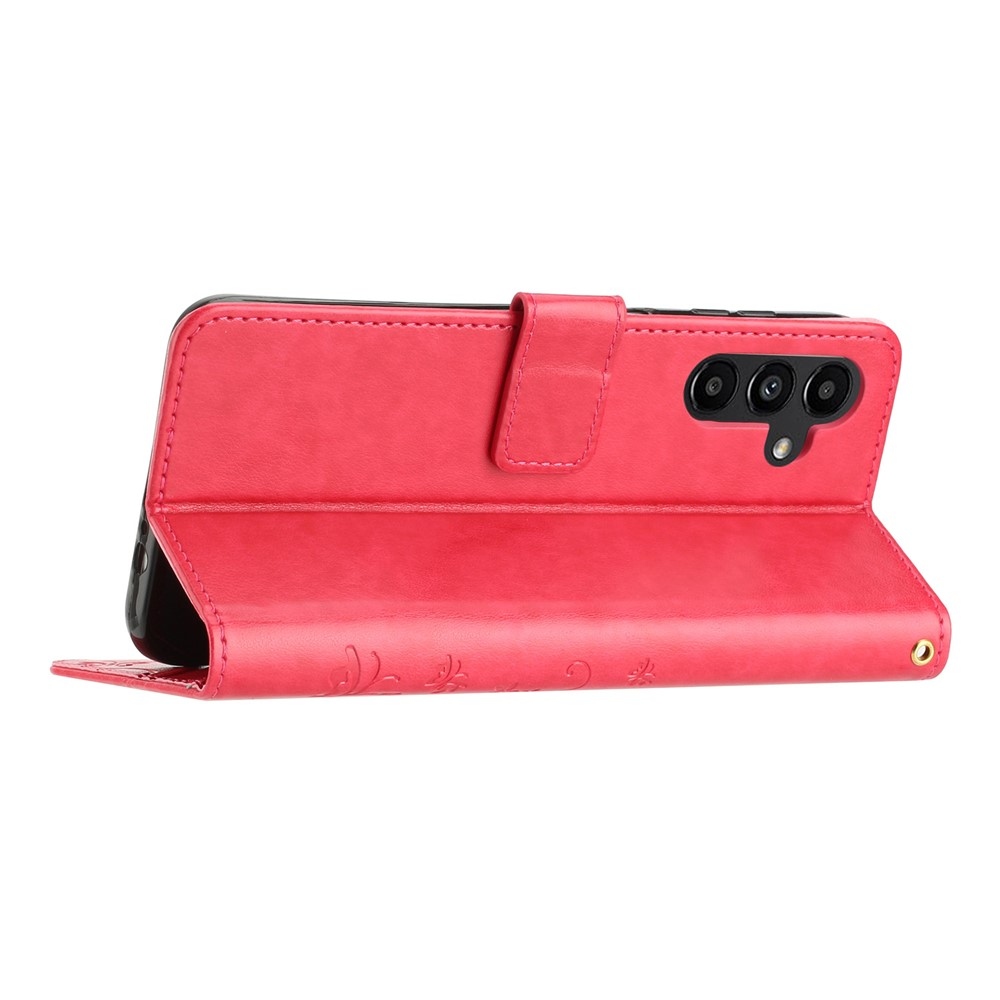 Flowers knížkové pouzdro na Samsung Galaxy S26+ - červené