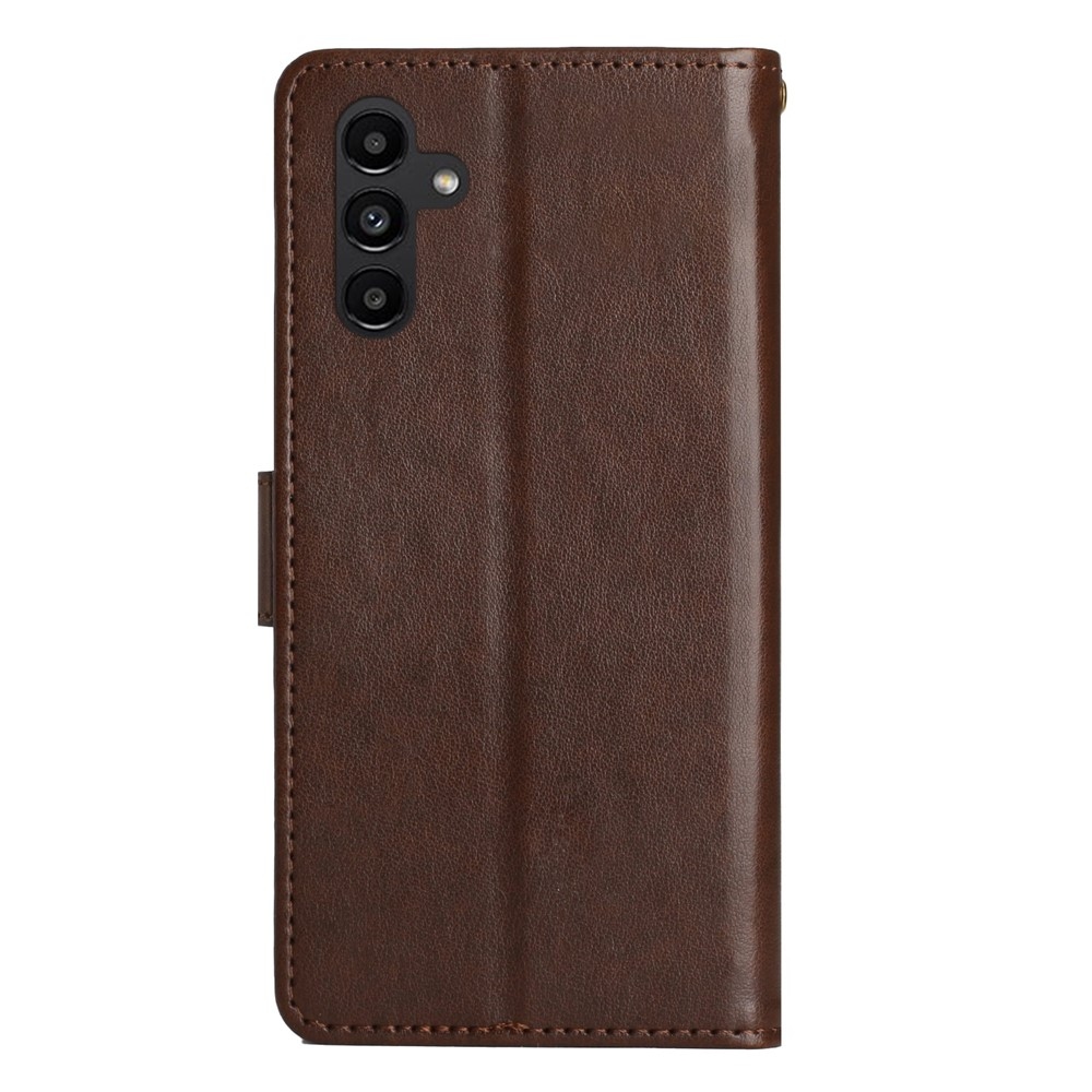 Flowers knížkové pouzdro na Samsung Galaxy S26+ - hnědé