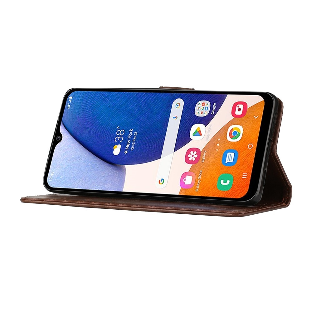 Flowers knížkové pouzdro na Samsung Galaxy S26+ - hnědé