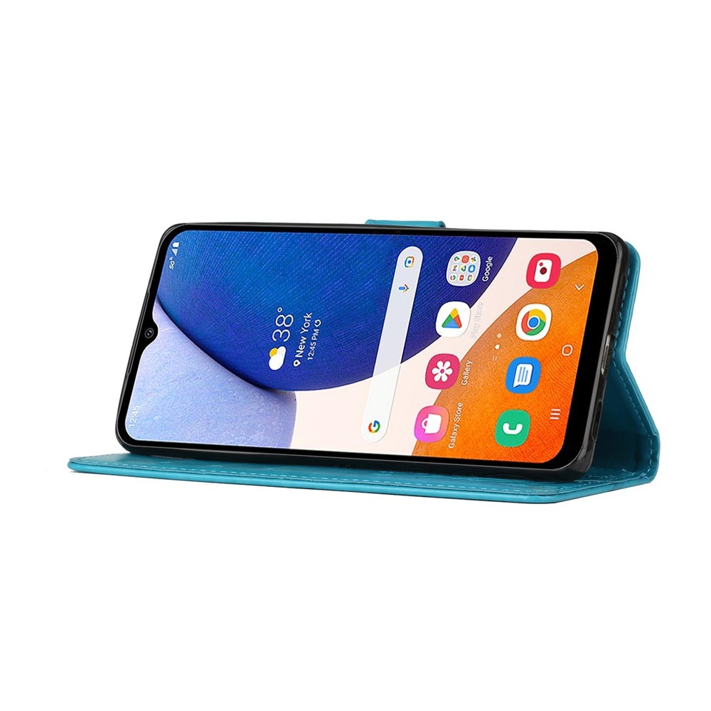 Flowers knížkové pouzdro na Samsung Galaxy S26+ - modré