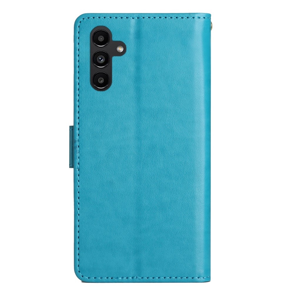 Flowers knížkové pouzdro na Samsung Galaxy S26+ - modré