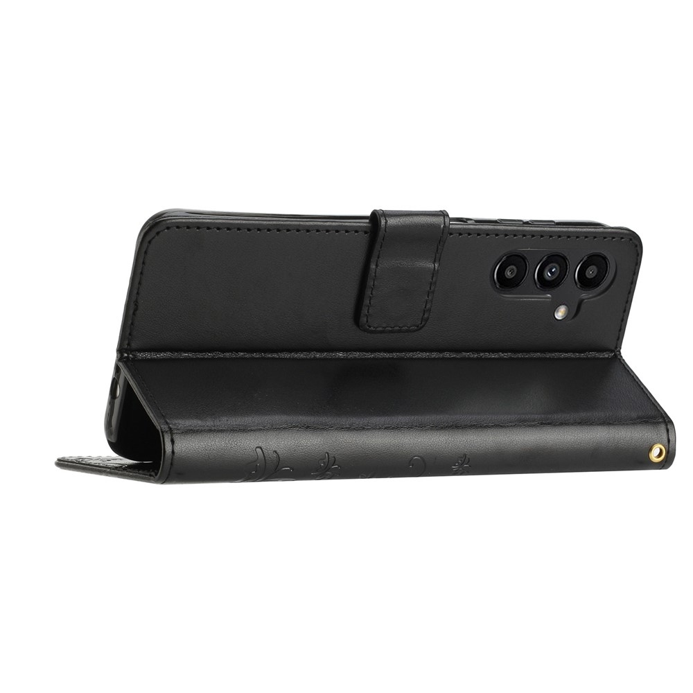 Flowers knížkové pouzdro na Samsung Galaxy S26/S26 Pro - černé