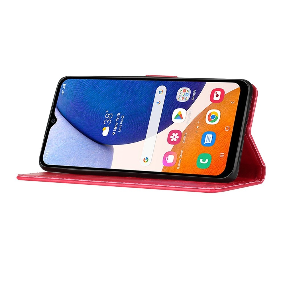 Flowers knížkové pouzdro na Samsung Galaxy S26/S26 Pro - červené