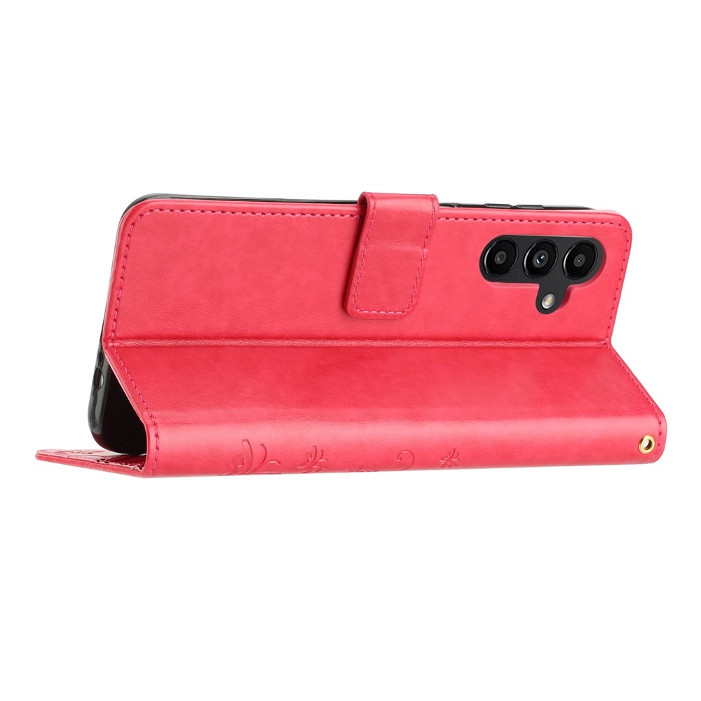 Flowers knížkové pouzdro na Samsung Galaxy S26/S26 Pro - červené