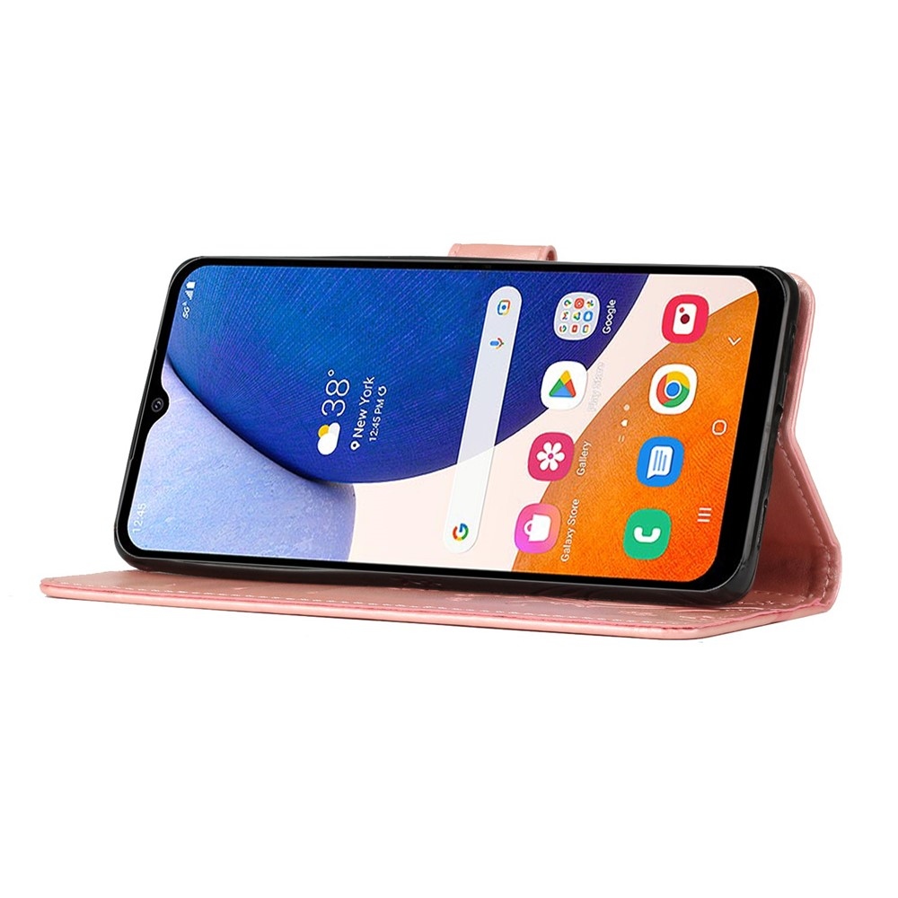 Flowers knížkové pouzdro na Samsung Galaxy S26/S26 Pro - růžovozlaté