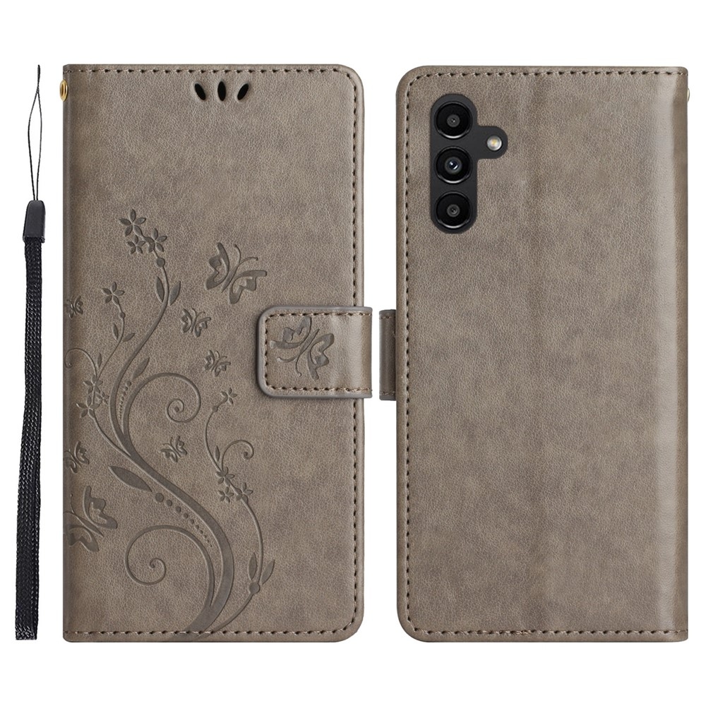 Flowers knížkové pouzdro na Samsung Galaxy S26+ - šedé