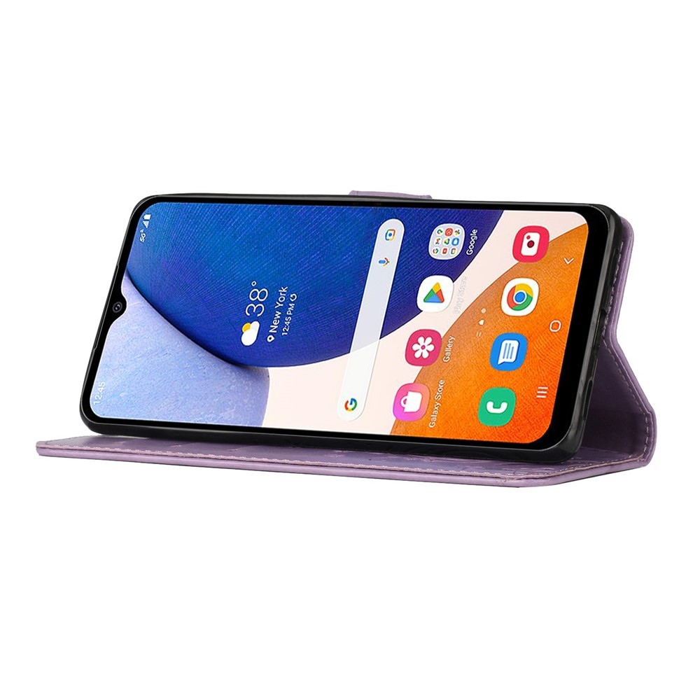 Flowers knížkové pouzdro na Samsung Galaxy S26+ - světlefialové