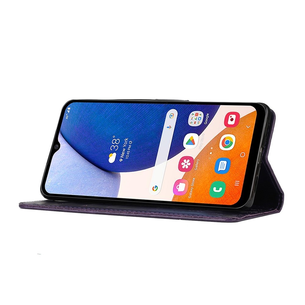 Flowers knížkové pouzdro na Samsung Galaxy S26+ - tmavěfialové