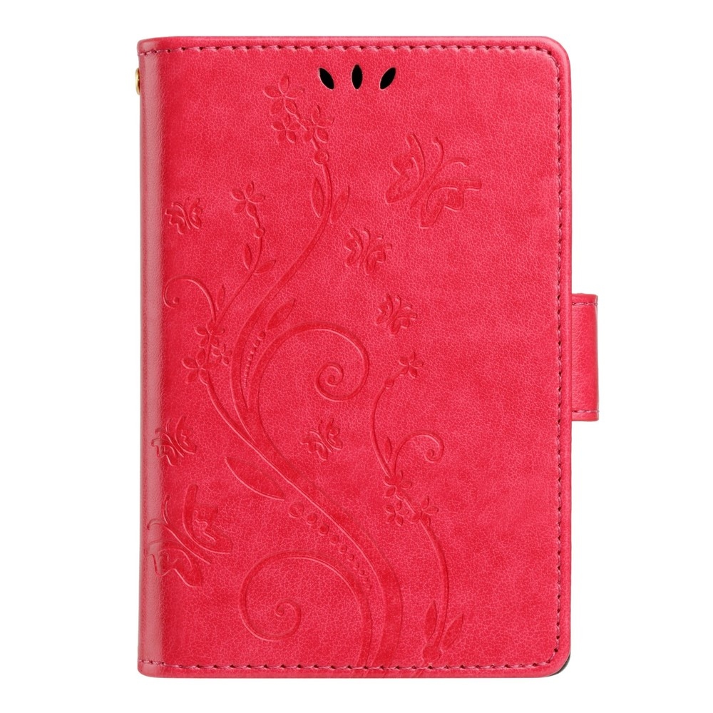 Flowers knížkové pouzdro na Samsung Galaxy Z Fold8 5G - červené