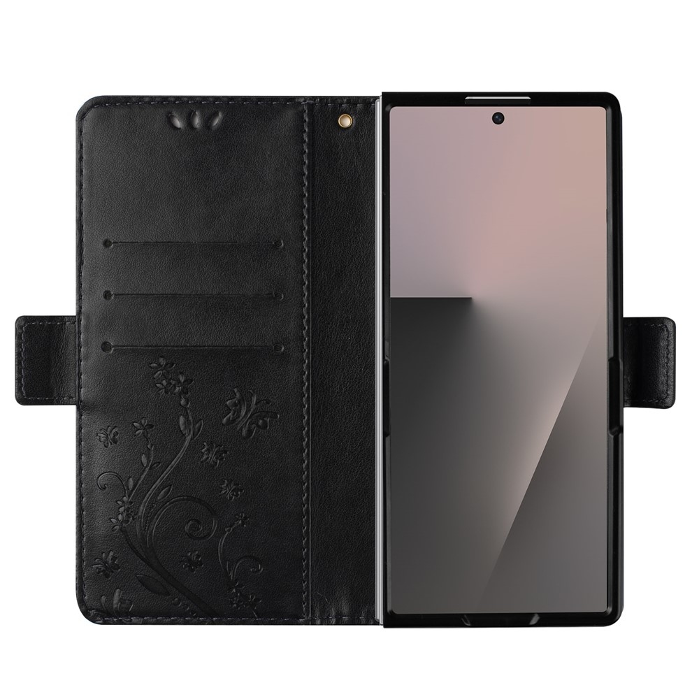 Flowers knížkové pouzdro na Samsung Galaxy Z Fold8 Ultra 5G - černé