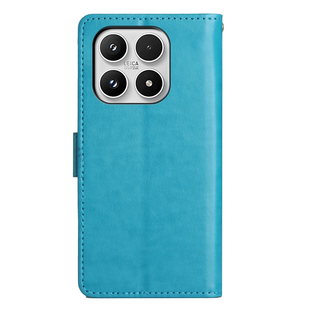 Flowers knížkové pouzdro na Xiaomi 17 - modré