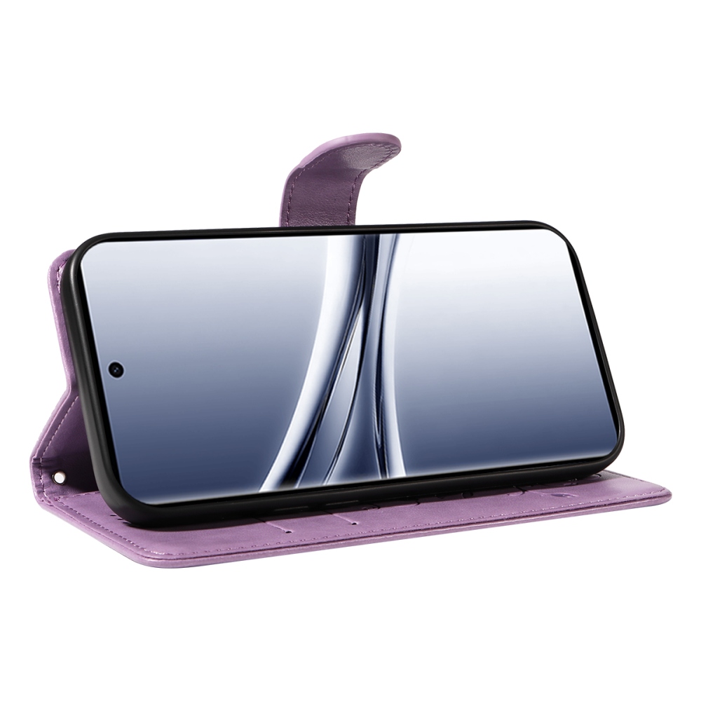 Flowers knížkové pouzdro na Xiaomi Poco M8 5G/Redmi Note 15 5G/Note 15 4G - fialové