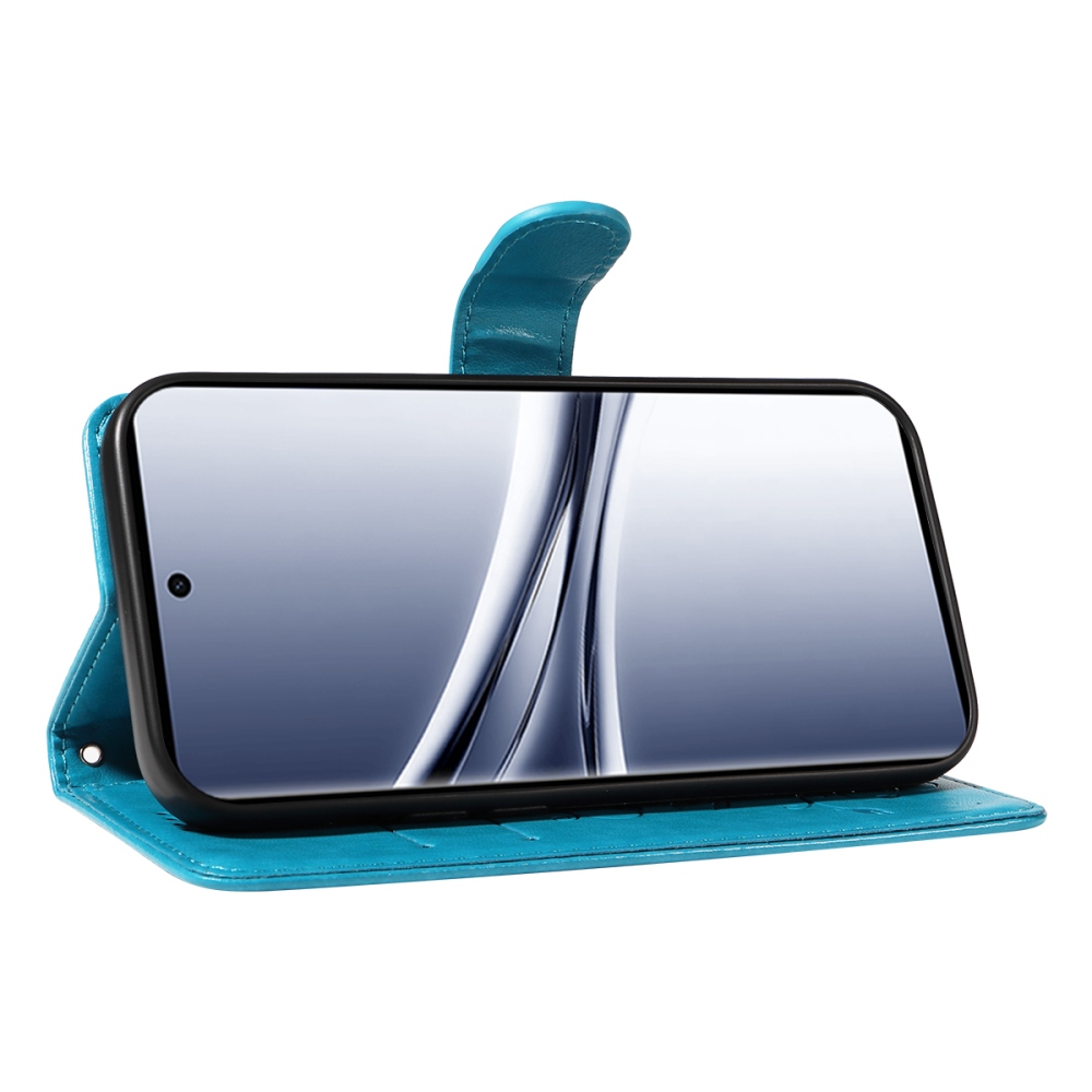 Flowers knížkové pouzdro na Xiaomi Poco M8 5G/Redmi Note 15 5G/Note 15 4G - modré