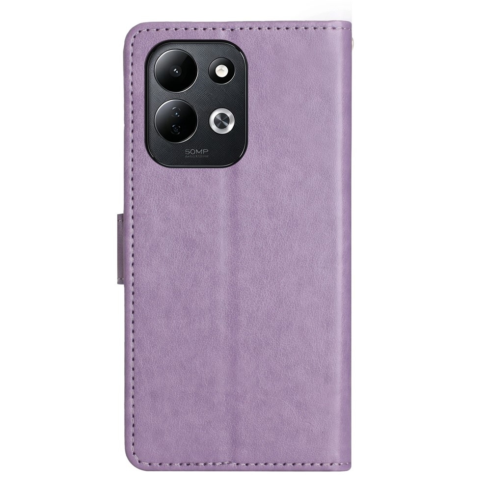 Flowers knížkové pouzdro na Xiaomi Redmi 17 4G/5G - světlefialové