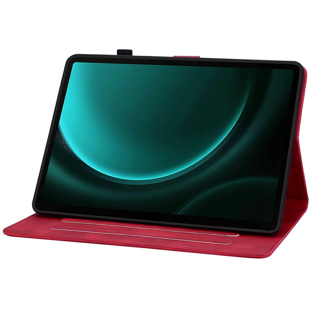 Flowers zavírací pouzdro na Samsung Galaxy Tab S11 - červené