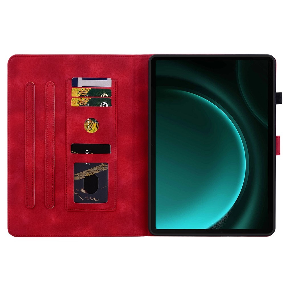 Flowers zavírací pouzdro na Samsung Galaxy Tab S11 - červené