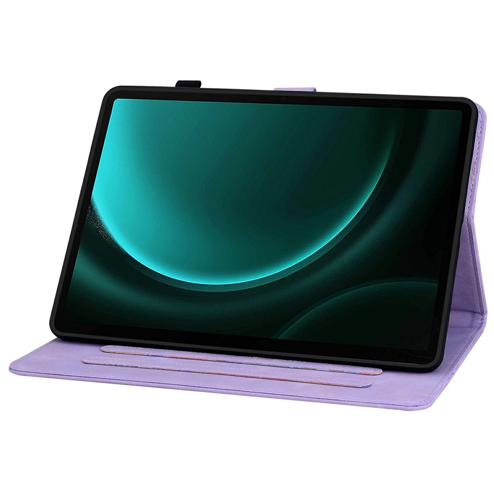 Flowers zavírací pouzdro na Samsung Galaxy Tab S11 - fialové