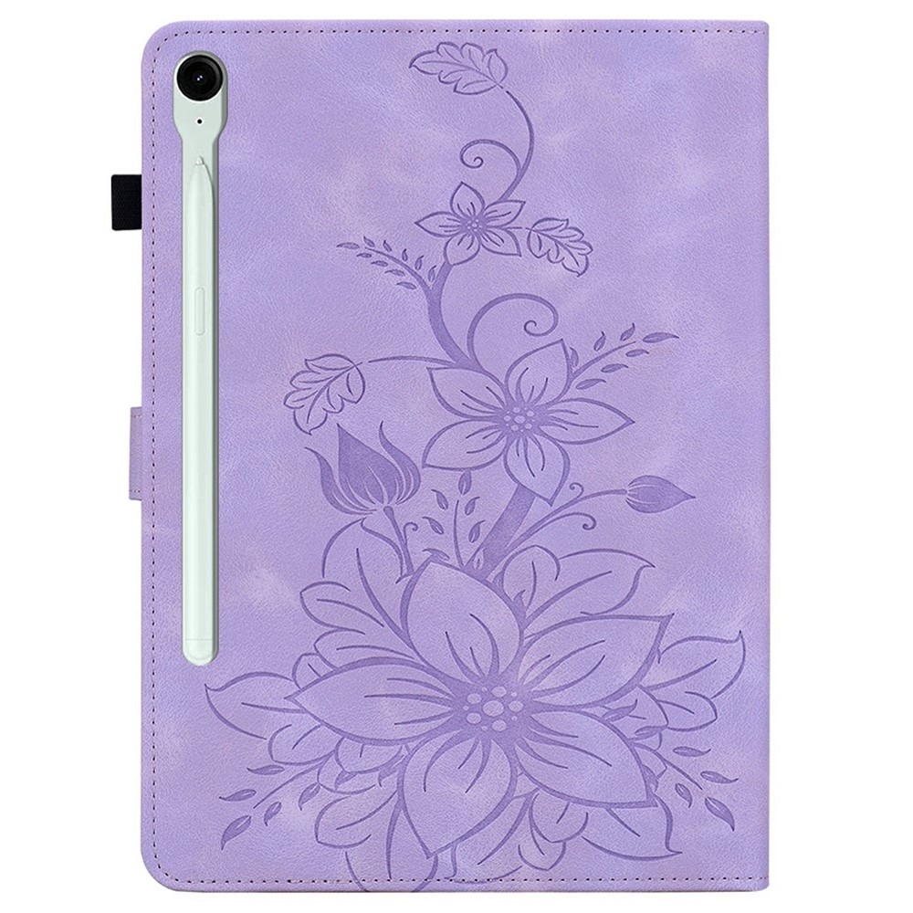 Flowers zavírací pouzdro na Samsung Galaxy Tab S11 - fialové