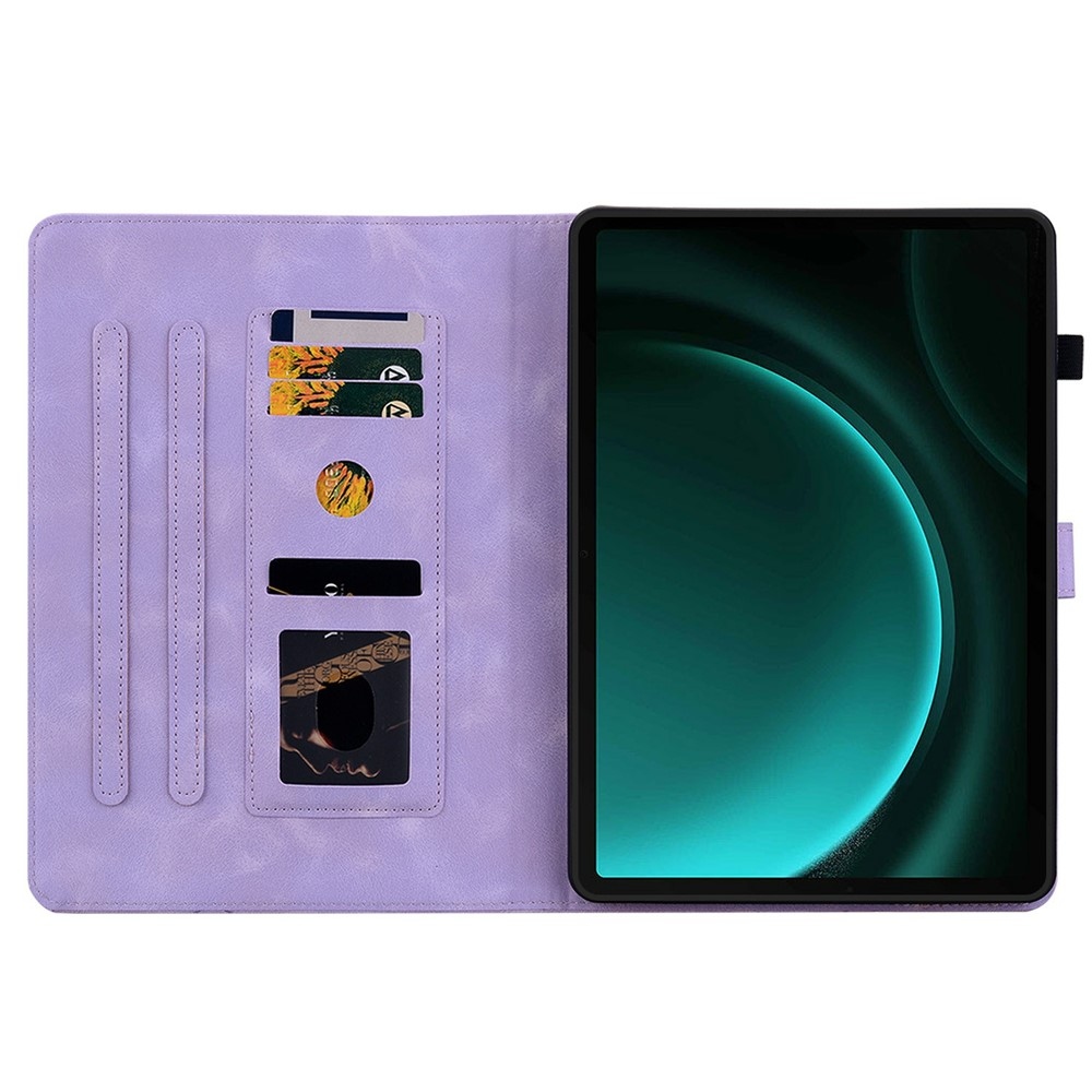 Flowers zavírací pouzdro na Samsung Galaxy Tab S11 - fialové
