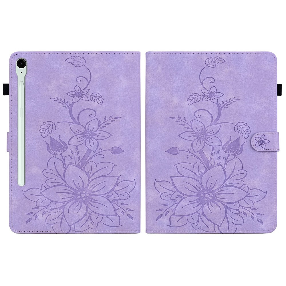 Flowers zavírací pouzdro na Samsung Galaxy Tab S11 - fialové