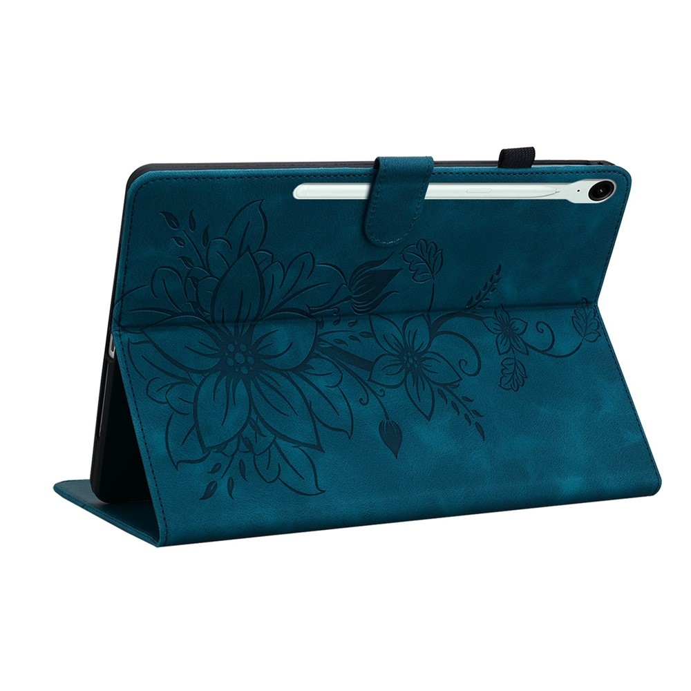 Flowers zavírací pouzdro na Samsung Galaxy Tab S11 - modré