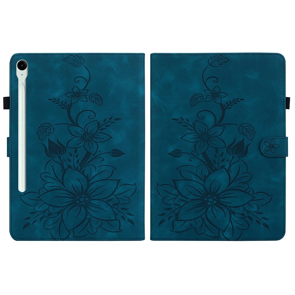 Flowers zavírací pouzdro na Samsung Galaxy Tab S11 - modré