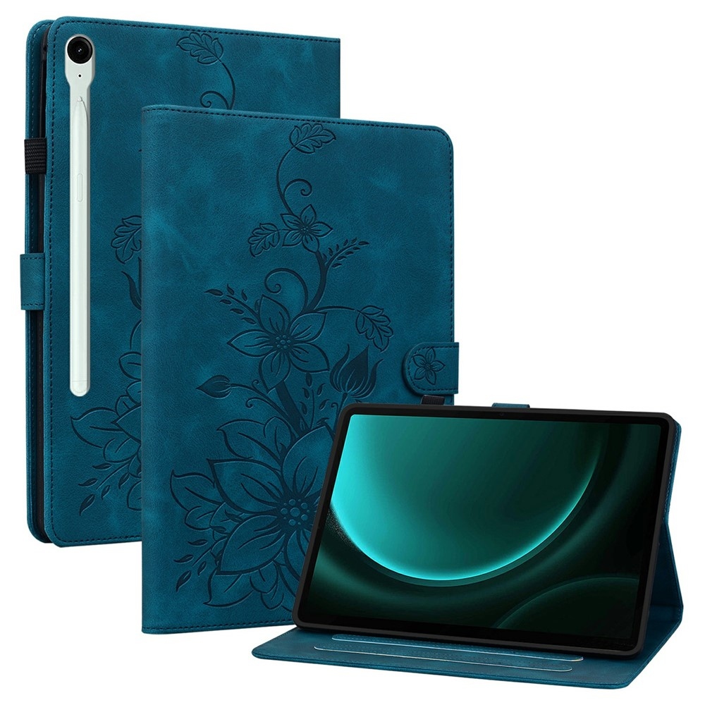 Flowers zavírací pouzdro na Samsung Galaxy Tab S11 - modré