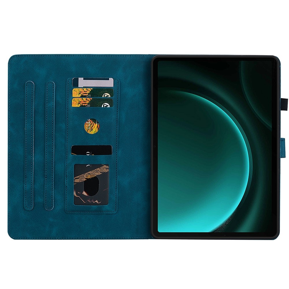 Flowers zavírací pouzdro na Samsung Galaxy Tab S11 - modré