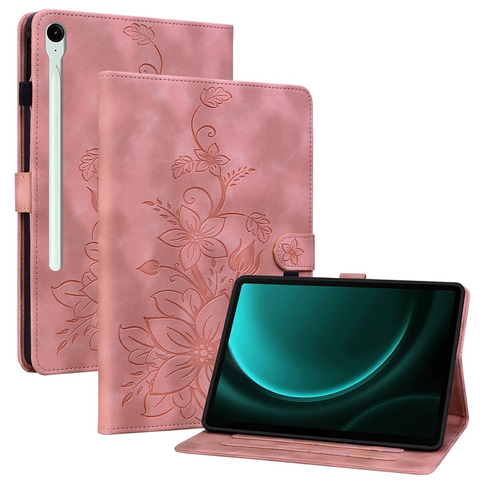 Flowers zavírací pouzdro na Samsung Galaxy Tab S11 - růžové