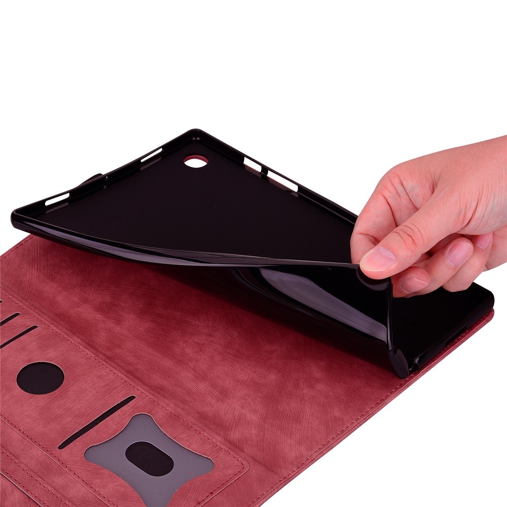 Flowers zavírací pouzdro na Samsung Galaxy Tab S11 Ultra - červené