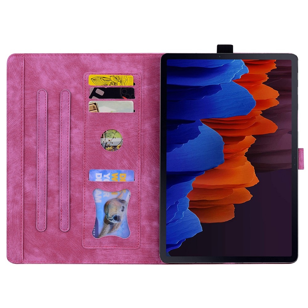 Flowers zavírací pouzdro na Samsung Galaxy Tab S12 Ultra/S11 Ultra/S10 Ultra - rose